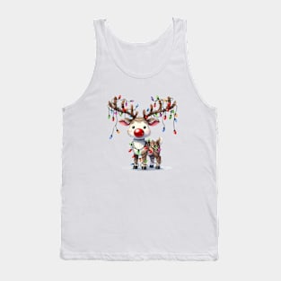 Festive Reindeer Tank Top